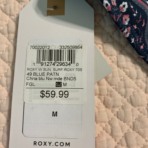 Roxy Women's Sun Surf Surfer Bikini Bottom Sz M - Picture 6 of 8